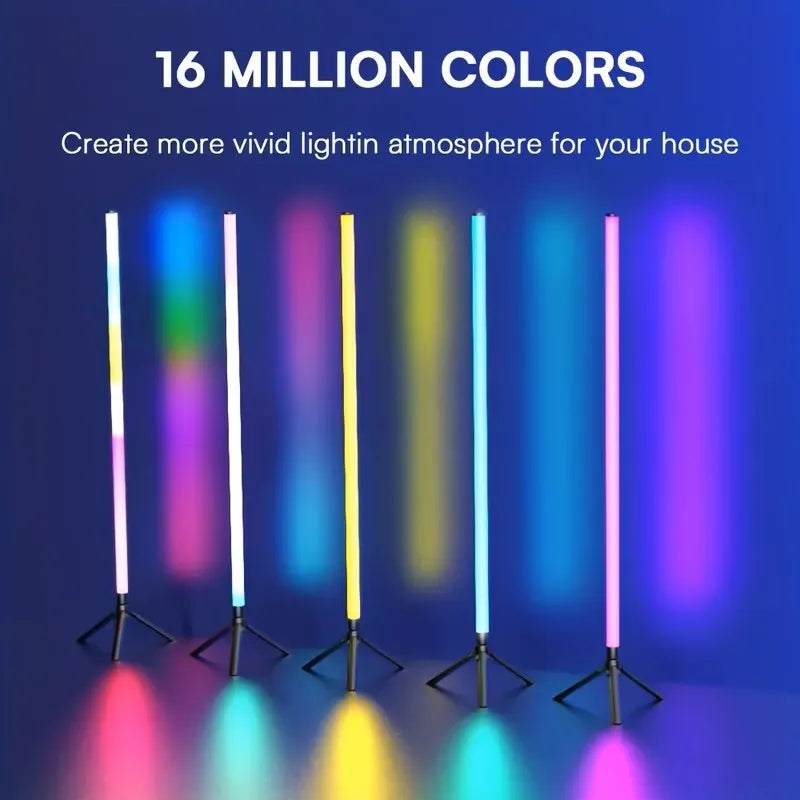 Lampe d'angle RGB sur trépied synchronisée à la musique – vue 6