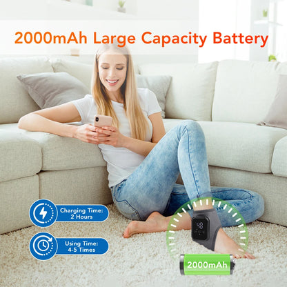 Masseur de pieds électrique Intelligent, Vibration, pression d'air, attelle de cheville, compresse chaude, points d'acupuncture, relaxation musculaire