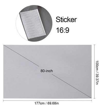 Écran de projection pliable 80 pouces