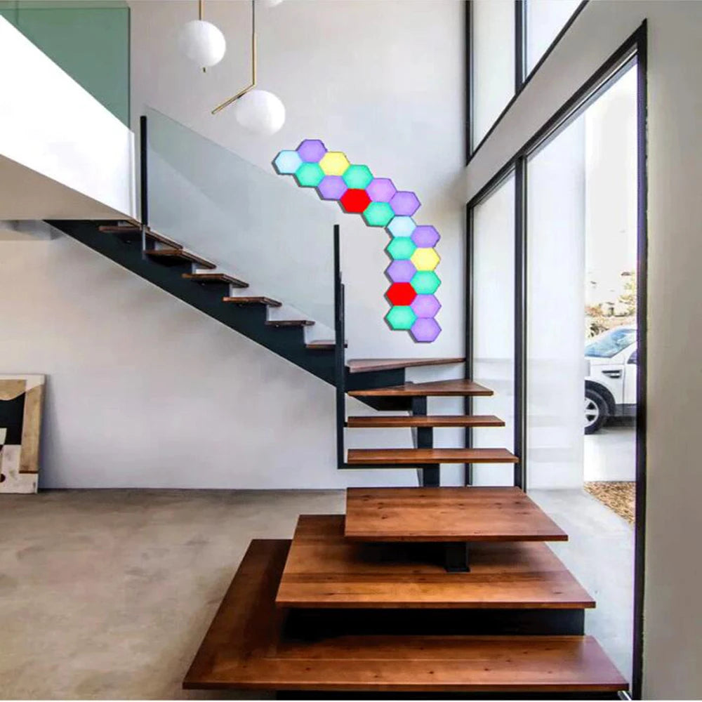 Panneaux LED hexagonaux tactiles RGB – photo 4