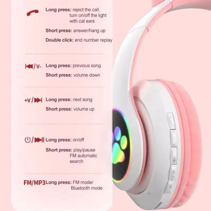 Casque oreilles de chat pliable