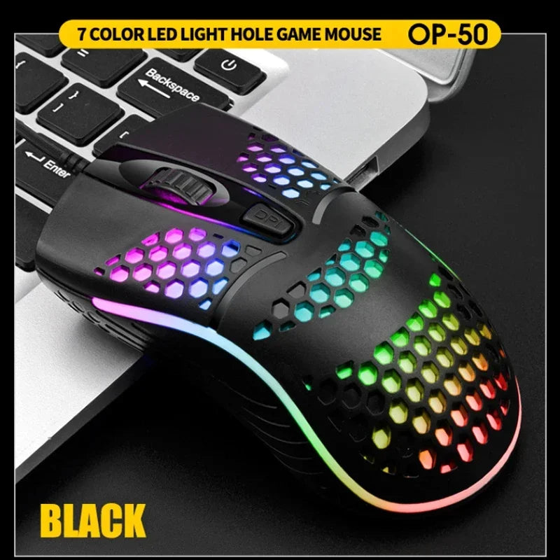 Souris Gaming RGB 7200 DPI – Ergonomique, 4 Coloris