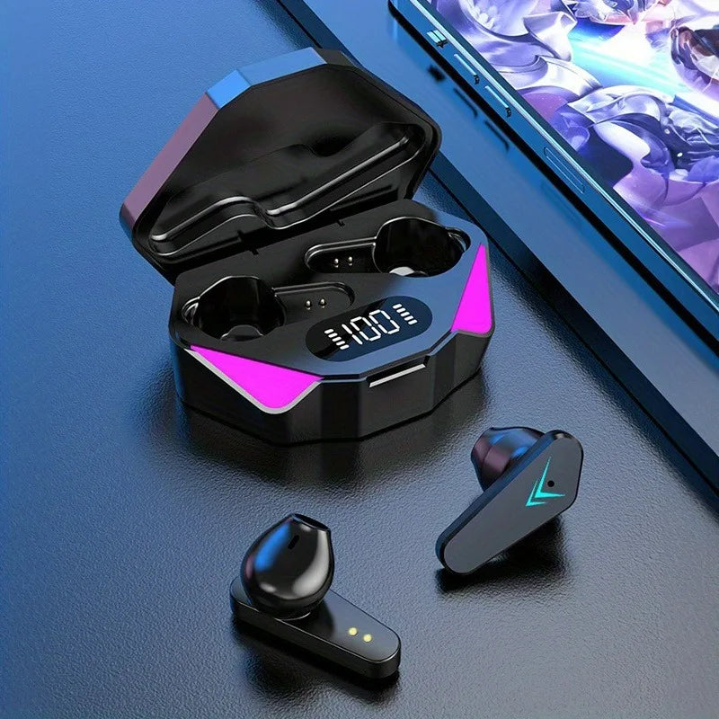 Écouteurs gaming sans fil X15 écran LED – photo 7