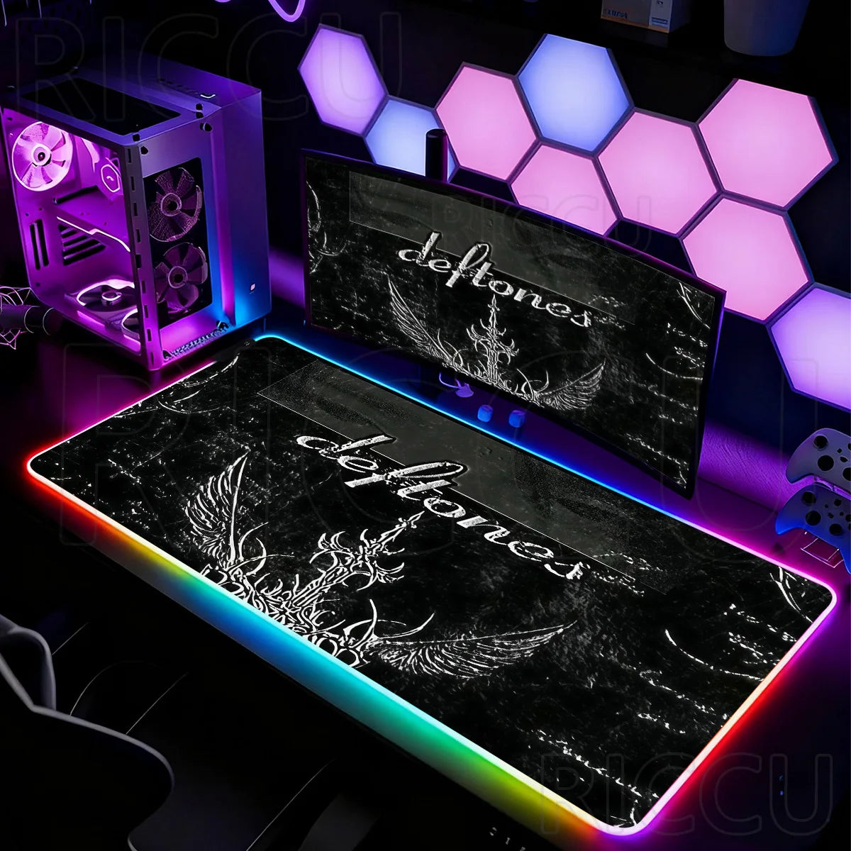 Tapis de Souris XXL RGB – Desk Mat LED Gaming