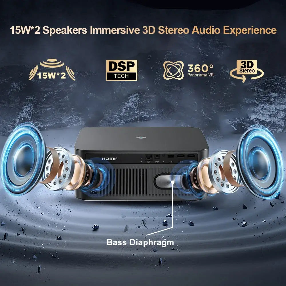 ThundeaL 3000Ansi 4K projecteur Full HD TD98Pro 2G 32G Home cinéma WiFi Android Portable Samrt TV cinéma TD98 Pro