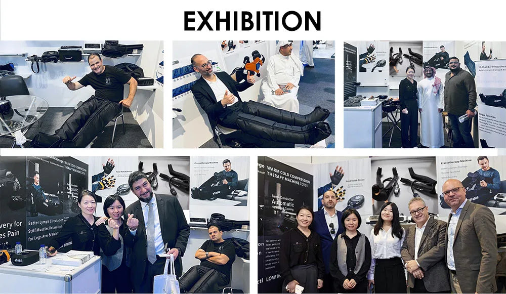 YITI 8 chambres jambes pressothérapie Compression d’air masseur musculaire des pieds Machine de Drainage lymphatique