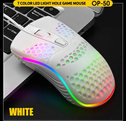 Souris Gaming RGB 7200 DPI – Ergonomique, 4 Coloris