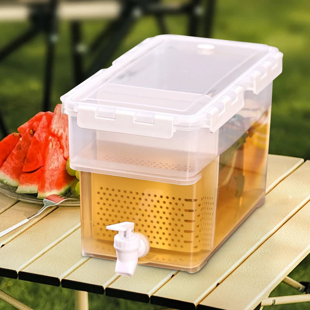 Carafe à eau froide 3,5L avec infuseur pour fruits, grande capacité