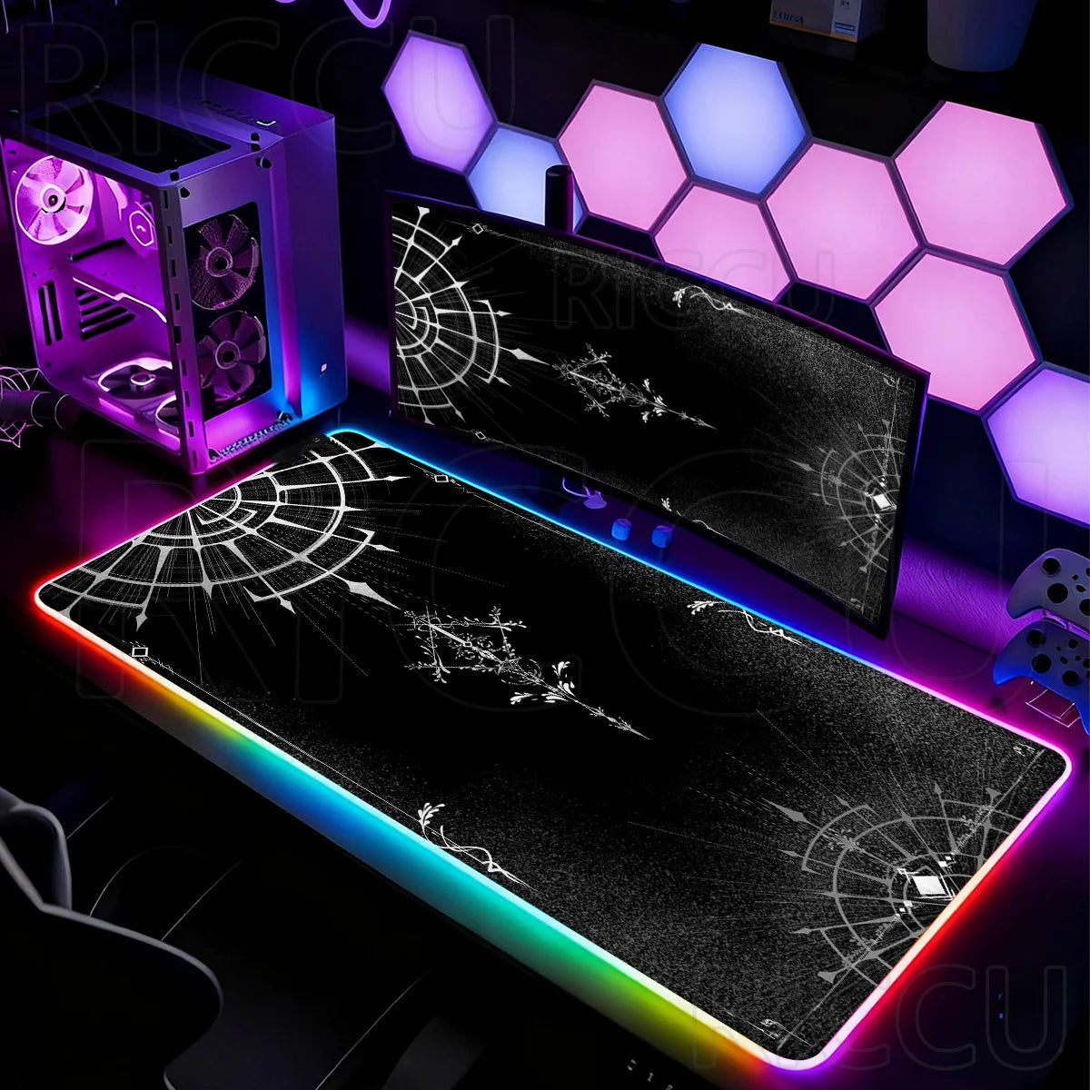Tapis de Souris XXL RGB – Desk Mat LED Gaming