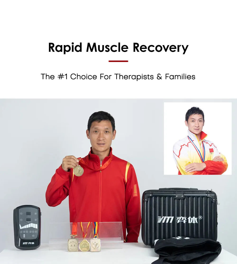 YITI 8 chambres jambes pressothérapie Compression d’air masseur musculaire des pieds Machine de Drainage lymphatique