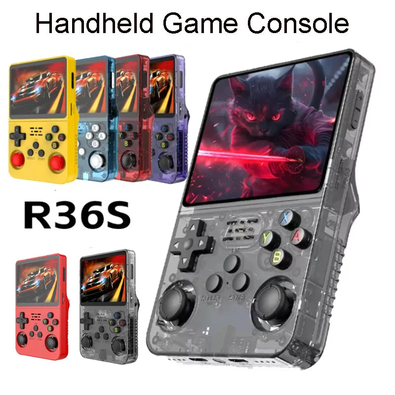 Console de jeu rétro portable R36S écran IPS 3,5 pouces