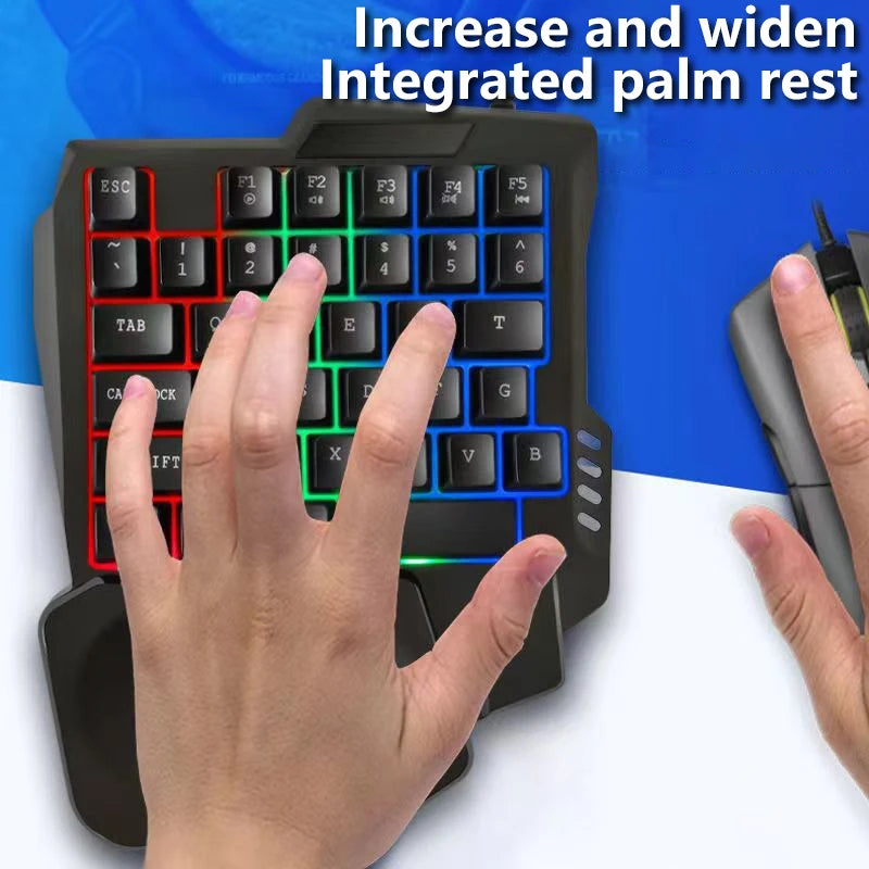 Mini clavier gaming RGB 35 touches ultra-fin – vue 2