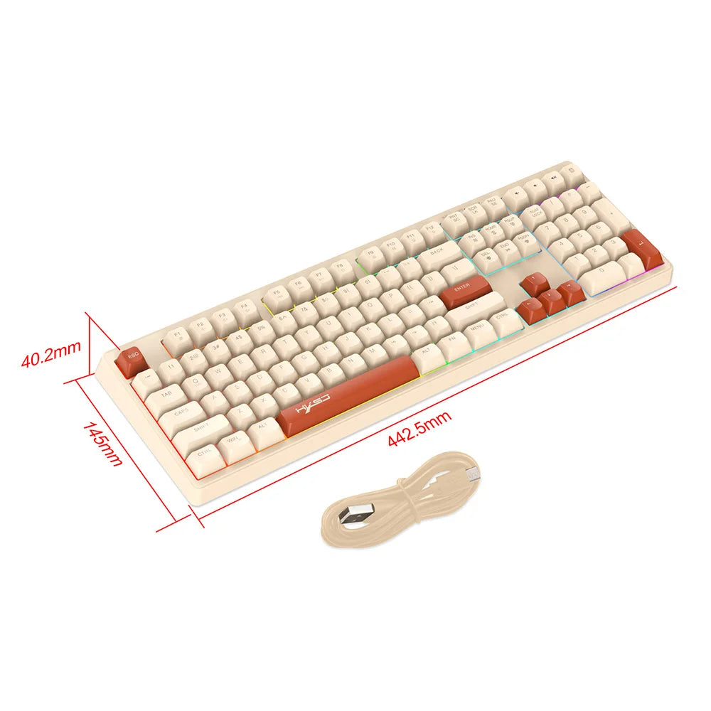 Clavier Gaming 108 Touches RGB – Rétroéclairage Réglable
