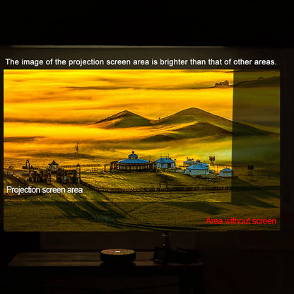 Écran de projection pliable compatible vidéoprojecteur portable
