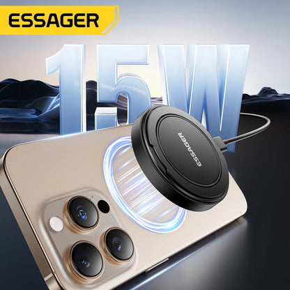 Chargeur sans fil magnétique 15W avec support pliable – vue 3