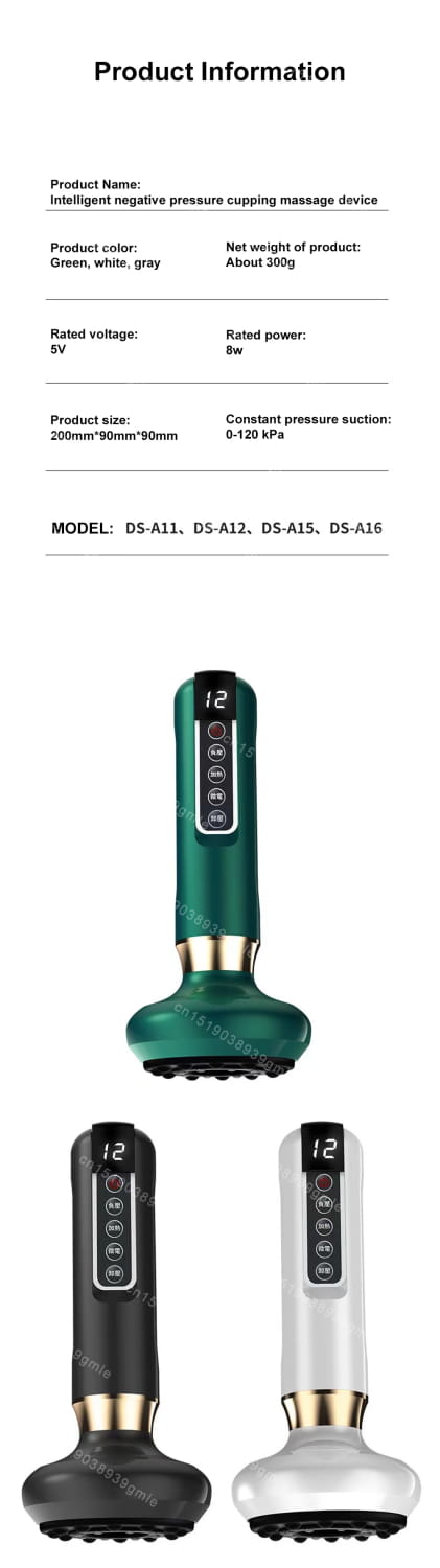 Appareil de Massage électrique multifonctionnel méridien Guasha grattage masseur canettes sous vide brûleur de graisse