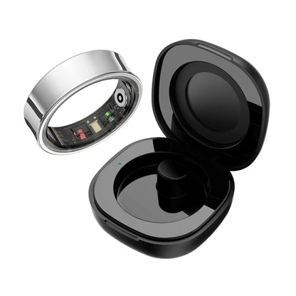 Bague Connectée avec Boîtier de Charge – Suivi Sommeil, Cœur & Activité, Étanche 5ATM