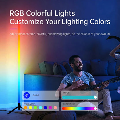 Lampadaire d'angle LED RGB 120 cm – vue 6