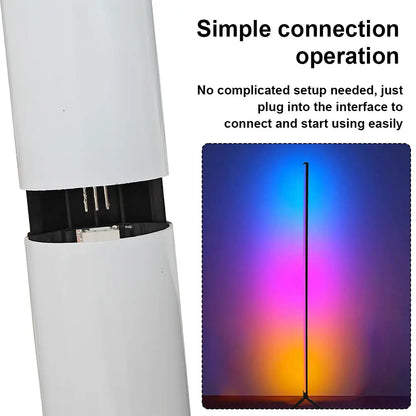 Lampe d'Angle RGB sur Trépied – Synchro Musique