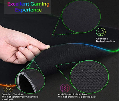 Tapis de souris XXL RGB LED pour setup gaming – vue 2