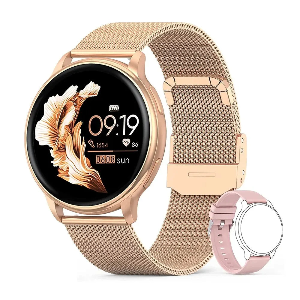 Montre Connectée Appels Bluetooth – Cadrans Personnalisables, 100+ Sports, IP68