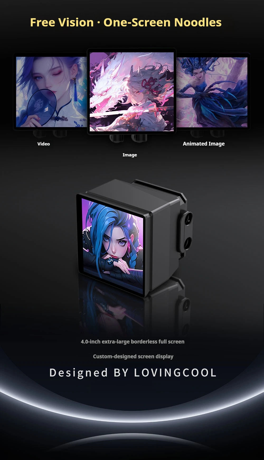 Watercooling CPU LOVINGCOOL DP-01 – Écran LCD 4" (240/360 mm)
