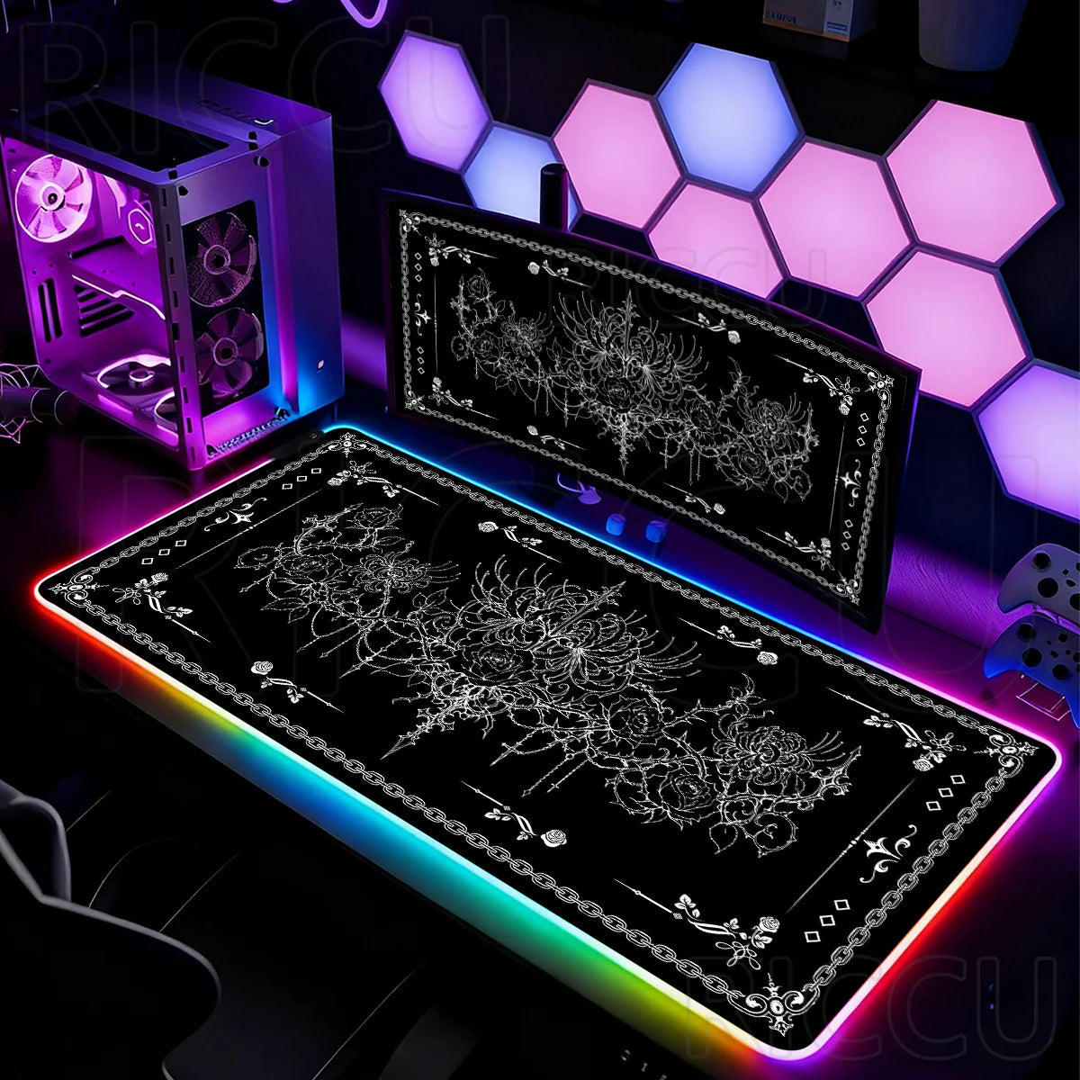 Tapis de Souris XXL RGB – Desk Mat LED Gaming
