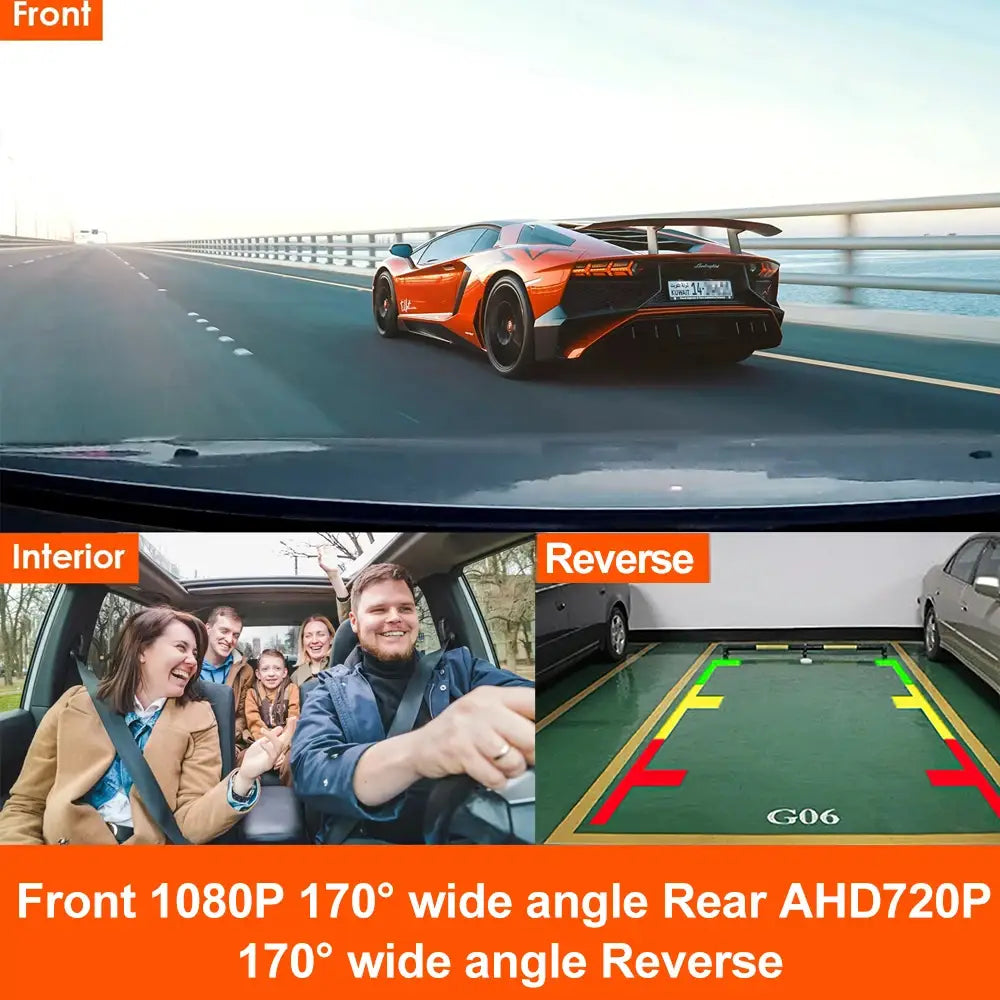Lamborghini Aventador orange et noire avec Android Auto 4K 360°