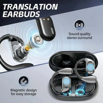 Écouteurs traducteurs IA 144 langues Bluetooth – vue 4