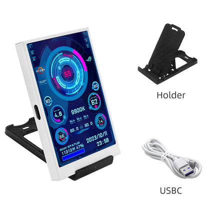 Mini Écran Secondaire 3,5" USB-C – Température & Usage CPU, GPU, RAM