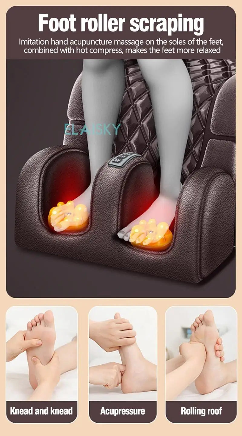 Matelas de Massage chauffant électrique vibrant, coussin de Massage infrarouge pour le cou, le dos et les pieds, douleur complète du corps, soulagement du Stress, relaxation du corps