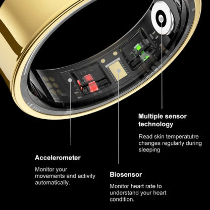 Bague Connectée avec Boîtier de Charge – Suivi Sommeil, Cœur & Activité, Étanche 5ATM