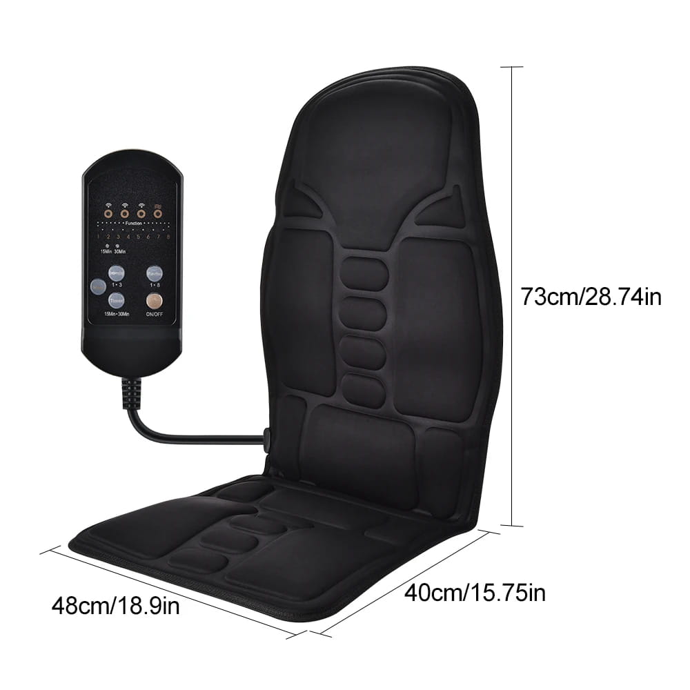 Masseur de dos électrique infrarouge chaise de Massage complète du corps coussin chauffant vibrateur voiture maison