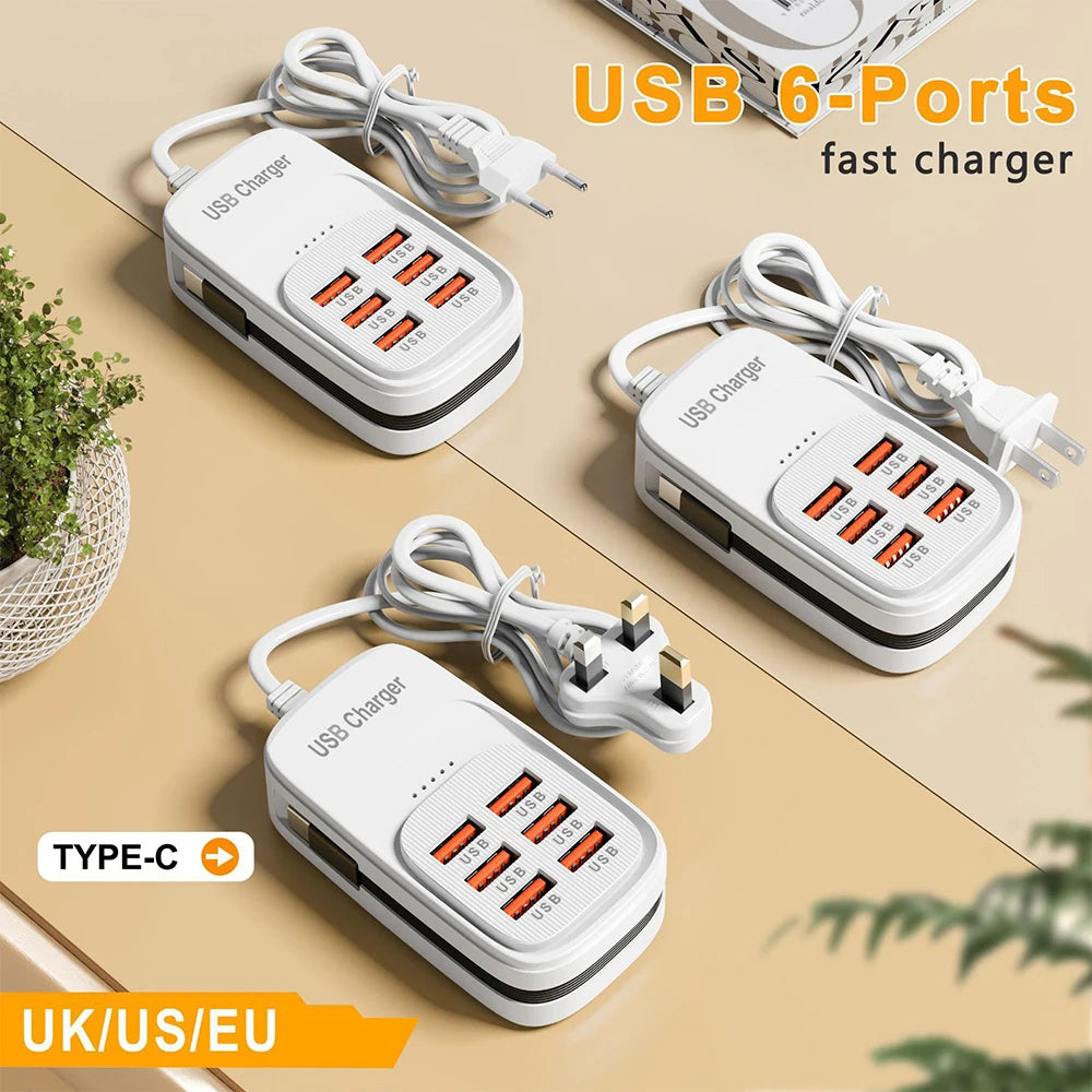 Station de charge 6 en 1 avec ports USB-C PD et USB – vue 6