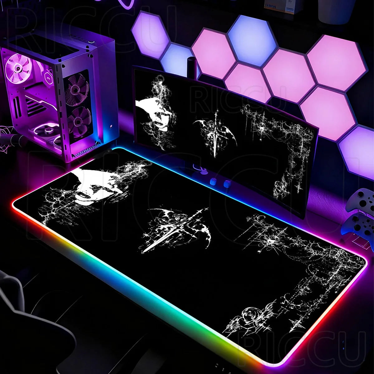 Tapis de Souris XXL RGB – Desk Mat LED Gaming