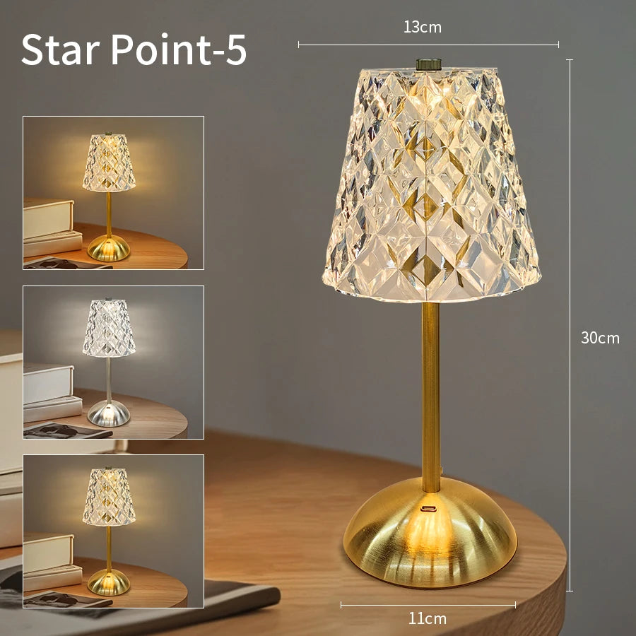 Lampe cristal rechargeable – modèle E