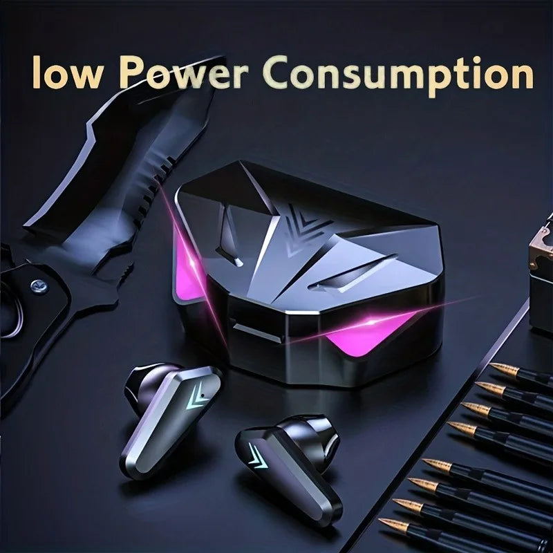 Écouteurs gaming sans fil X15 écran LED – photo 1