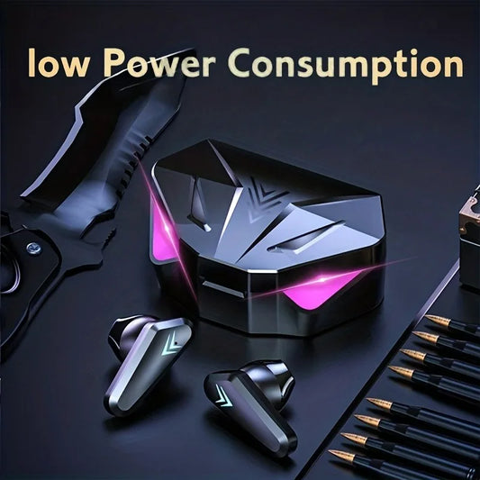 Écouteurs gaming sans fil X15 écran LED – photo 1