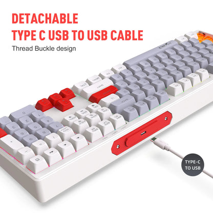 Clavier gaming 108 touches RGB rétroéclairé – vue 5