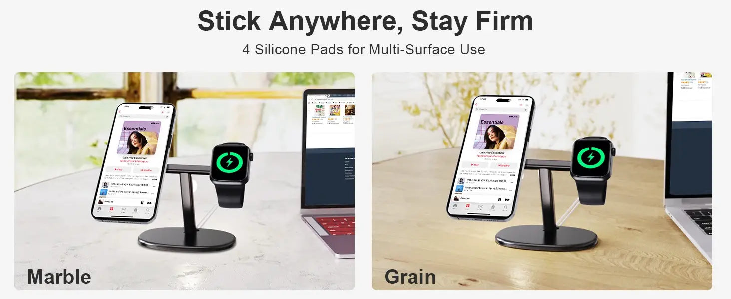 EWA – station de chargement MagSafe 2 en 1 pour iPhone 16/15/14/13/12 et Apple Watch Series SE station d’accueil