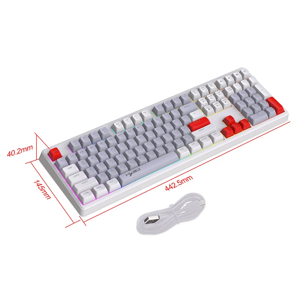 Clavier Gaming 108 Touches RGB – Rétroéclairage Réglable
