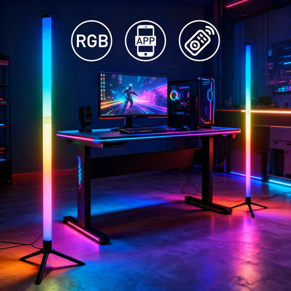Lampe d'Angle RGB sur Trépied – Synchro Musique