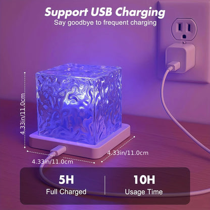 Lampe d'ambiance effet eau pour chambre et salon