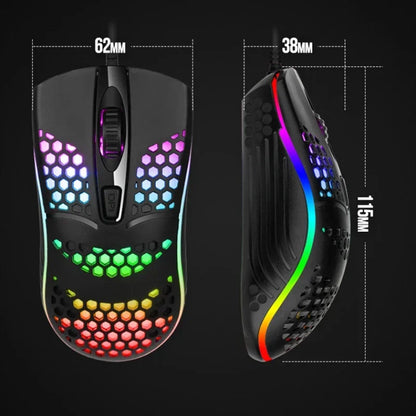 Souris gaming RGB 7200 DPI ergonomique – vue 5