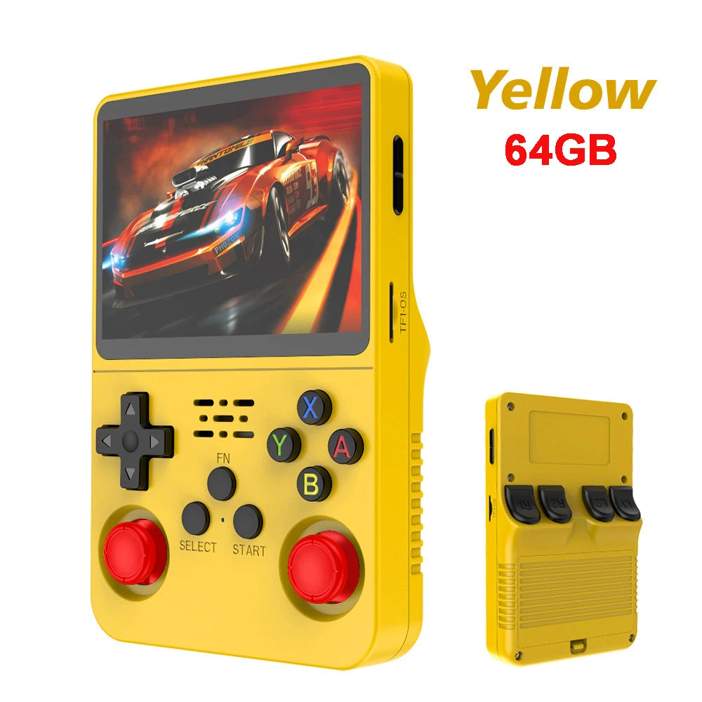 Console rétro portable R36S jaune