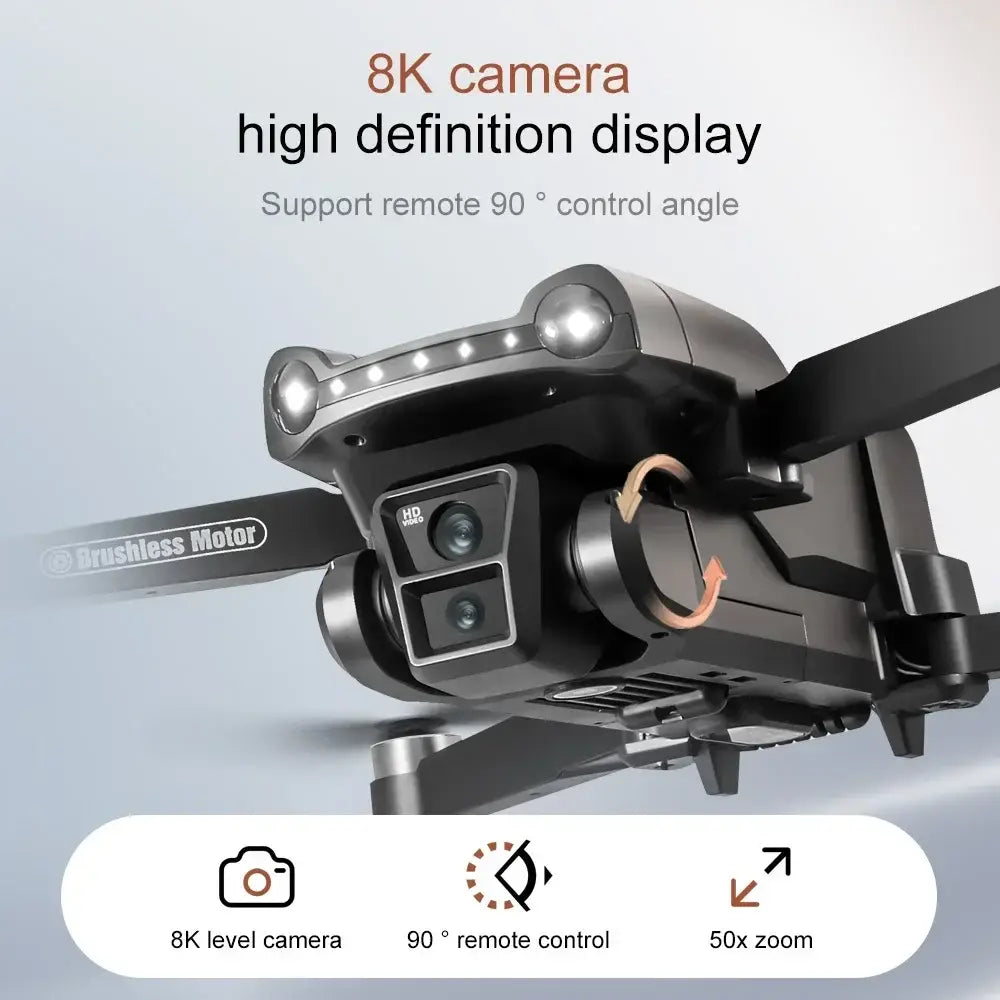 Pour xiaomi V198MAX GPS retour Drone 5G 8K HD double caméra Dron à distance avec écran Laser évitement d’obstacles