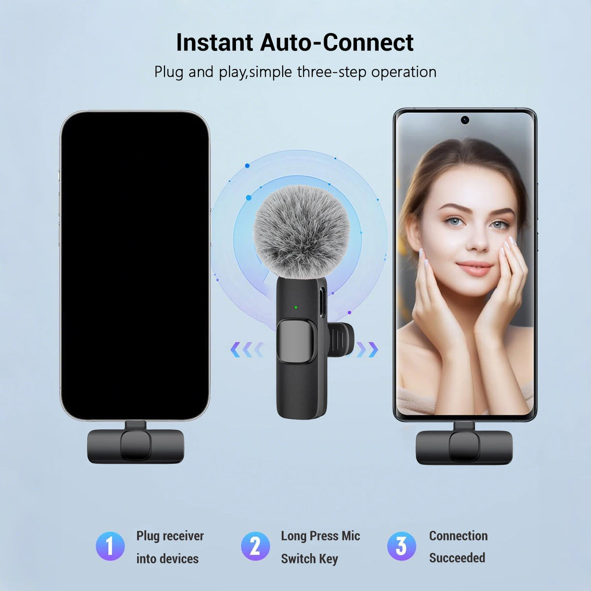 Micro-cravate sans fil USB-C – vue 3
