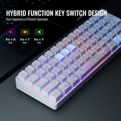 Clavier gaming compact 60% RGB – vue 6