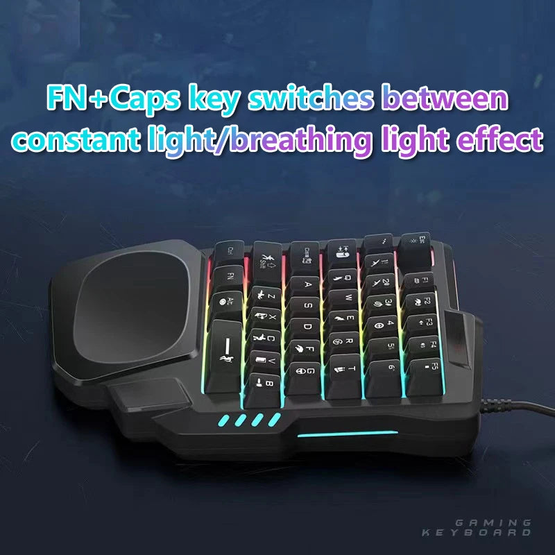 Mini Clavier Gaming RGB 35 Touches – Ultra-Fin USB