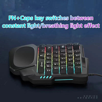Mini Clavier Gaming RGB 35 Touches – Ultra-Fin USB